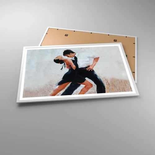 Poster in einem weißen Rahmen - Tango meiner Träume und Träume - 91x61 cm