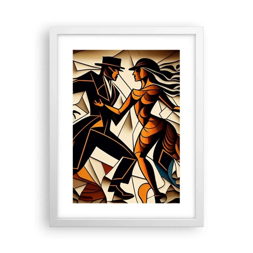 Poster in einem weißen Rahmen - Tanz der Passion und Leidenschaft - 30x40 cm