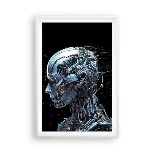 Poster in einem weißen Rahmen - Technologie ist eine Frau - 61x91 cm