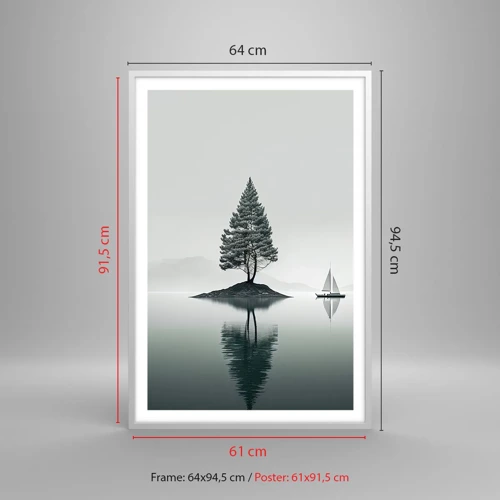 Poster in einem weißen Rahmen - Traum - 61x91 cm