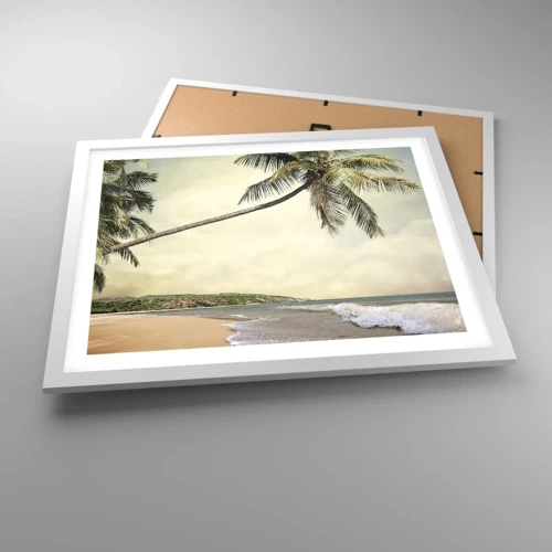 Poster in einem weißen Rahmen - Tropischer Traum - 50x40 cm