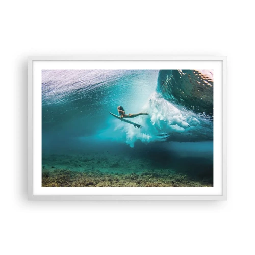 Poster in einem weißen Rahmen - Unterwasserwelt - 70x50 cm