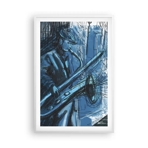 Poster in einem weißen Rahmen - Urbane Rhapsodie - 61x91 cm