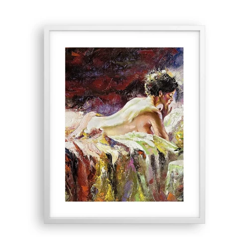 Poster in einem weißen Rahmen - Venus in Gedanken - 40x50 cm