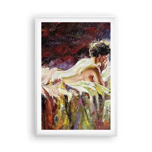 Poster in einem weißen Rahmen - Venus in Gedanken - 61x91 cm