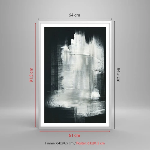 Poster in einem weißen Rahmen - Vertikal und horizontal gewebt - 61x91 cm