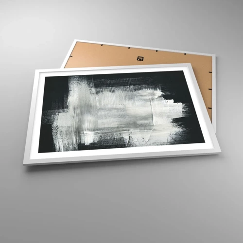 Poster in einem weißen Rahmen - Vertikal und horizontal gewebt - 70x50 cm