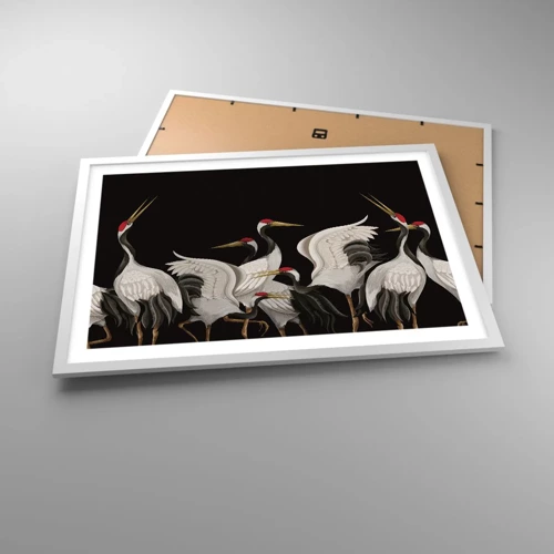 Poster in einem weißen Rahmen - Vogelsachen - 70x50 cm