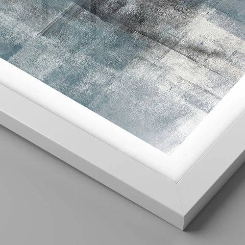 Poster in einem weißen Rahmen - Wasser und Luft - 50x70 cm