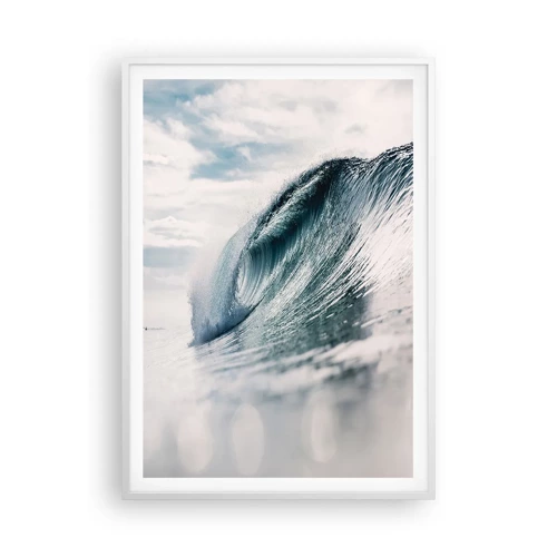 Poster in einem weißen Rahmen - Wasserspitze - 70x100 cm