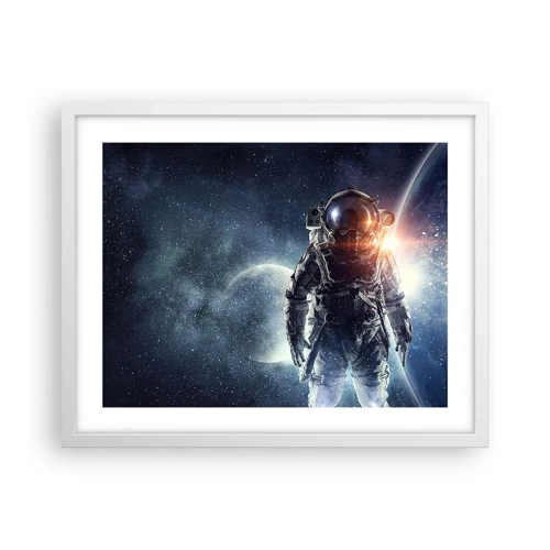 Poster in einem weißen Rahmen - Weltraumabenteuer - 50x40 cm