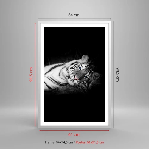 Poster in einem weißen Rahmen - Wildnis und Frieden - 61x91 cm