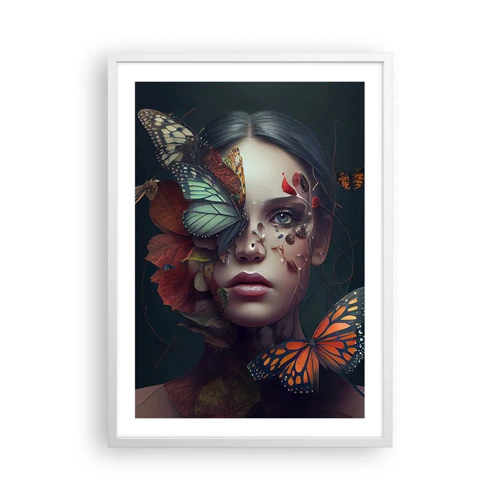 Poster in einem weißen Rahmen - Wunderbare Metamorphose - 50x70 cm