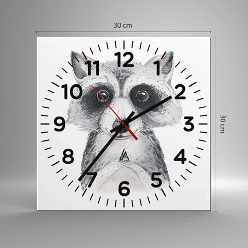 Wanduhr - Glasuhr - Ein Moment zum Bewegen - 30x30 cm