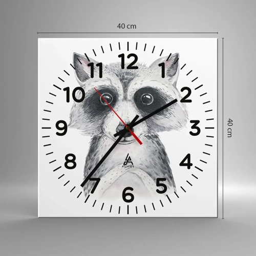 Wanduhr - Glasuhr - Ein Moment zum Bewegen - 40x40 cm