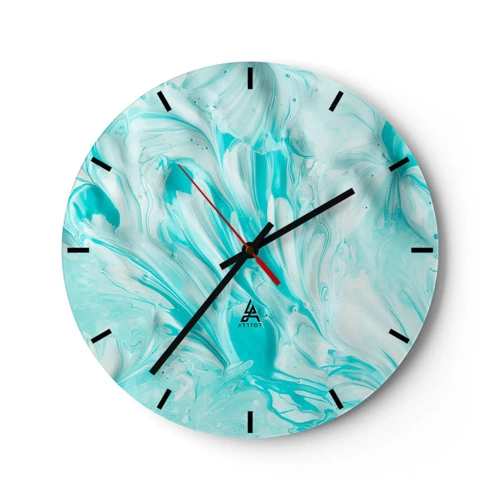 Wanduhr - Glasuhr - Für immer zusammen - 30x30 cm