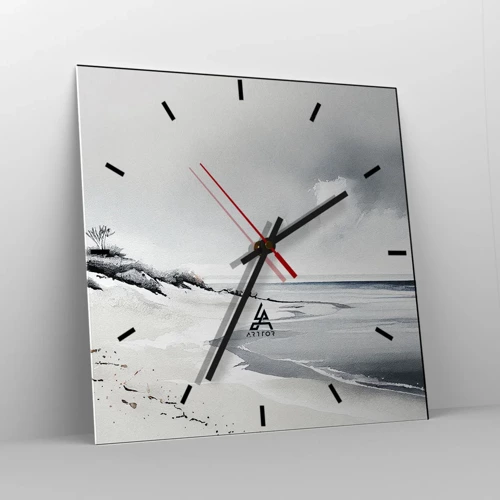 Wanduhr - Glasuhr - Für immer zusammen - 30x30 cm