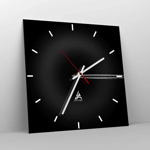 Wanduhr - Glasuhr - In eine andere Dimension - 30x30 cm