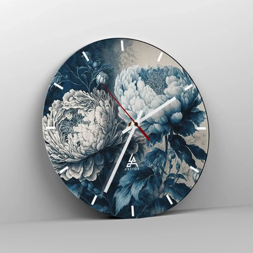 Wanduhr - Glasuhr - Passendes Paar - 40x40 cm