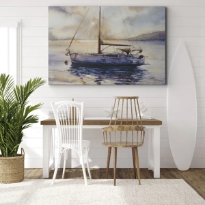 Bild auf Leinwand - Leinwandbild - Abend in der Bucht - 100x70 cm