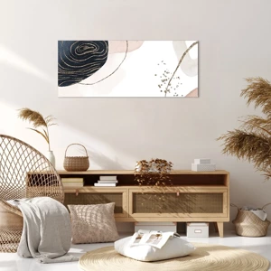 Bild auf Leinwand - Leinwandbild - Alles fließt - 100x40 cm