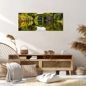 Bild auf Leinwand - Leinwandbild - An der Kreuzung zweier Welten - 100x40 cm