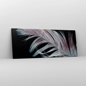 Bild auf Leinwand - Leinwandbild - Denke an Berührung - 100x40 cm