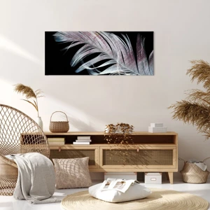 Bild auf Leinwand - Leinwandbild - Denke an Berührung - 100x40 cm