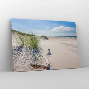 Bild auf Leinwand - Leinwandbild - Der schönste Strand? Ostsee-Strand - 100x70 cm