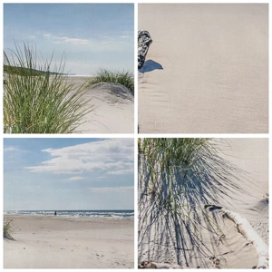 Bild auf Leinwand - Leinwandbild - Der schönste Strand? Ostsee-Strand - 70x70 cm