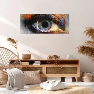 Bild auf Leinwand - Leinwandbild - Du kannst in die Seele sehen - 100x40 cm