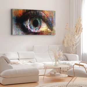 Bild auf Leinwand - Leinwandbild - Du kannst in die Seele sehen - 100x40 cm