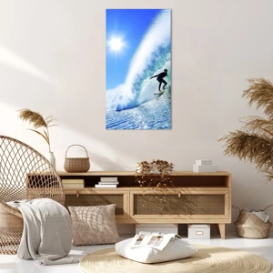 Bild auf Leinwand - Leinwandbild - Durch das große Blau - 65x120 cm