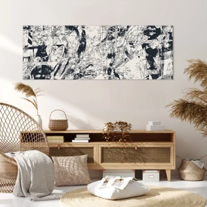 Bild auf Leinwand - Leinwandbild - Durchdringung der Gegensätze - 140x50 cm