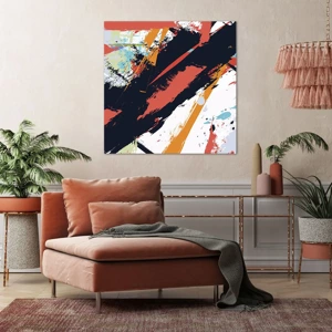 Bild auf Leinwand - Leinwandbild - Dynamische Komposition - 60x60 cm