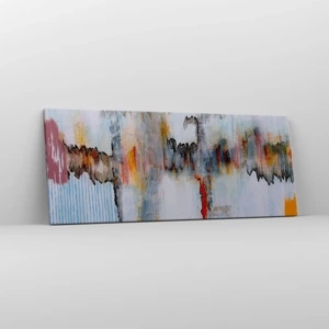 Bild auf Leinwand - Leinwandbild - Ein Stock auf dem Wasser - 100x40 cm