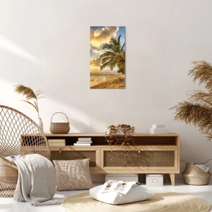 Bild auf Leinwand - Leinwandbild - Ewiger Sommer, immer Urlaub - 45x80 cm