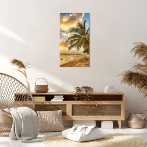 Bild auf Leinwand - Leinwandbild - Ewiger Sommer, immer Urlaub - 55x100 cm