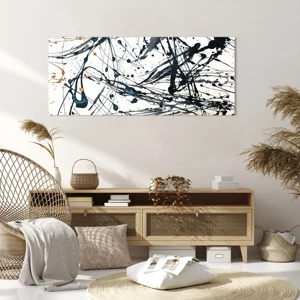 Bild auf Leinwand - Leinwandbild - Expressionistische Abstraktion - 120x50 cm