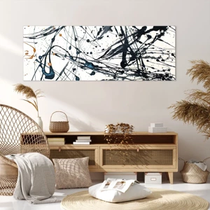 Bild auf Leinwand - Leinwandbild - Expressionistische Abstraktion - 140x50 cm