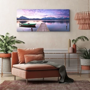 Bild auf Leinwand - Leinwandbild - Freundliche Stille - 140x50 cm