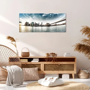 Bild auf Leinwand - Leinwandbild - Glasinsel - 100x40 cm