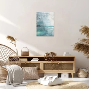 Bild auf Leinwand - Leinwandbild - Horizontal in Blau - 50x70 cm