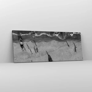 Bild auf Leinwand - Leinwandbild - Immer noch am Ufer… - 100x40 cm