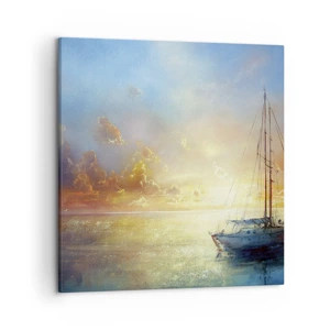 Bild auf Leinwand - Leinwandbild - In einer goldenen Bucht - 50x50 cm