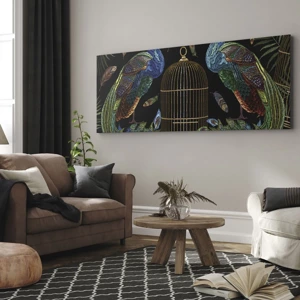 Bild auf Leinwand - Leinwandbild - In königlichen Gewändern - 100x40 cm