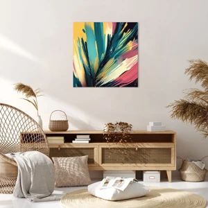 Bild auf Leinwand - Leinwandbild - Komposition – eine Explosion der Freude - 60x60 cm