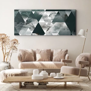 Bild auf Leinwand - Leinwandbild - Kristallperspektive - 120x50 cm