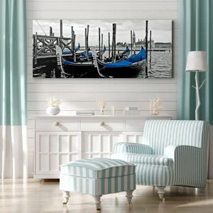 Bild auf Leinwand - Leinwandbild - Nachdenkliches Venedig - 100x40 cm