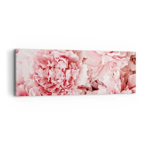 Bild auf Leinwand - Leinwandbild - Rosa Traum - 90x30 cm